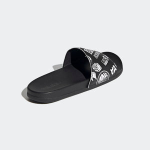 Adidas Adilette Comfort Slide 'All Over Logos - Black'