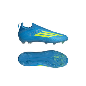 adidas F50 Elite Laceless FG J 'Blue Solar Yellow Lucid Aquamarine'