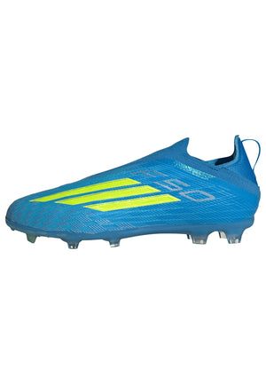 adidas F50 Elite Laceless FG J 'Blue Solar Yellow Lucid Aquamarine'