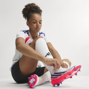 adidas F50 Hyperfast League Laceless FG 'Cloud White Solar Purple'