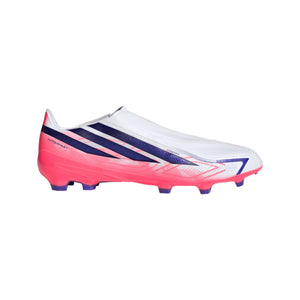 adidas F50 Hyperfast League Laceless FG 'Cloud White Solar Purple'