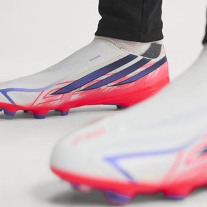 adidas F50 Hyperfast League Laceless FG 'Cloud White Solar Purple'