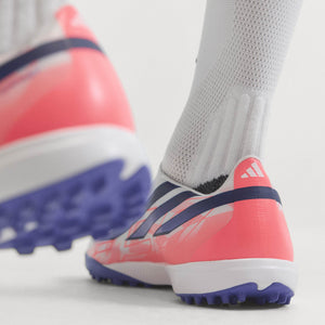 adidas F50 Hyperfast League Laceless TF 'Cloud White Solar Turbo'