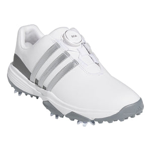 Adidas Tour 360 24 BOA Golf J 'White Iron Metallic'