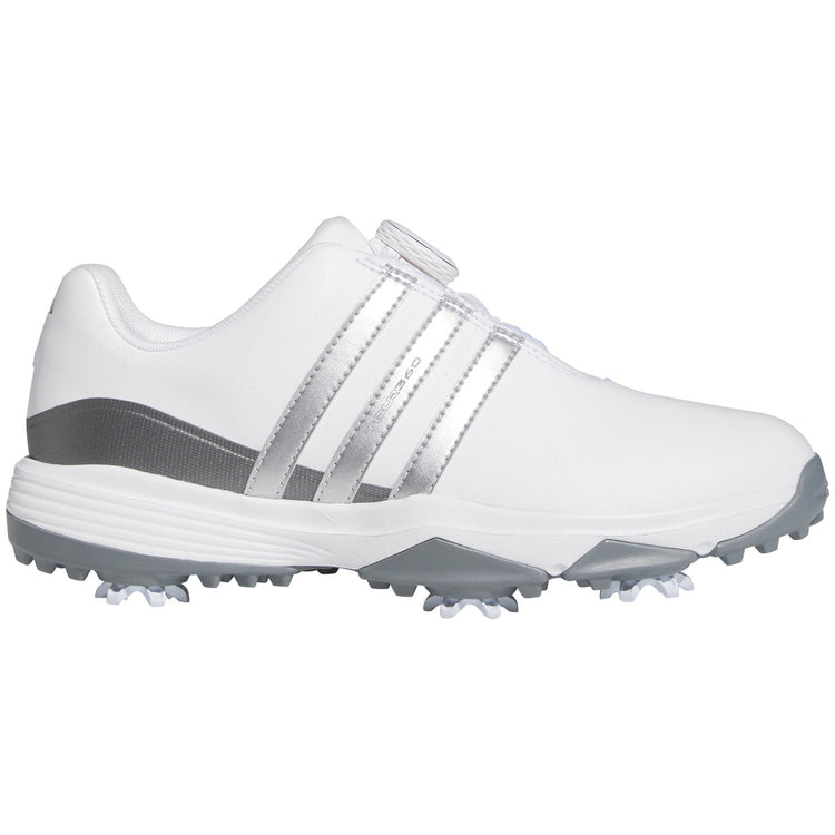 Adidas Tour 360 24 BOA Golf J 'White Iron Metallic'