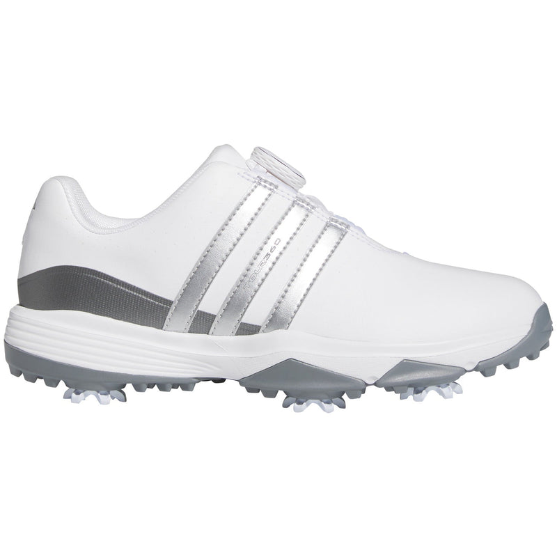 Adidas Tour 360 24 BOA Golf J 'White Iron Metallic'