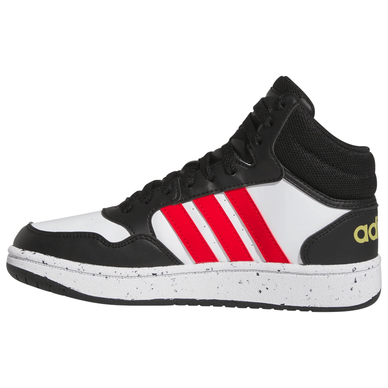 Adidas Hoops Mid J 'Black White Vivid Red'