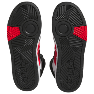Adidas Hoops Mid J 'Black White Vivid Red'