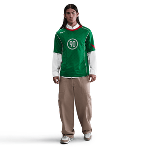 Nike T90 Dri-Fit Soccer Jersey 'Classic Green/Sport Red/White/White'