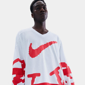 Nike Sportswear Club Hockey Jersey 'White/University Red/University Red'
