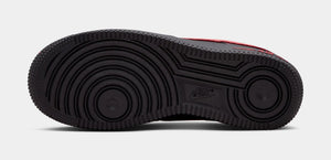 Nike Air Force 1 LV8 GS 'Black/Black/Black/University Red'