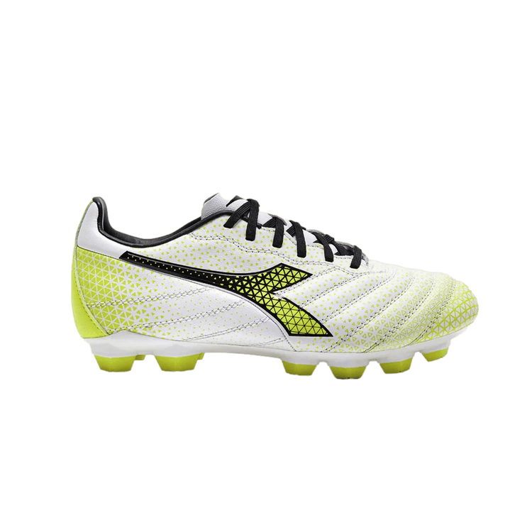 Diadora Brasil Elite GR LT LP12 'White Fluorescent Yellow'