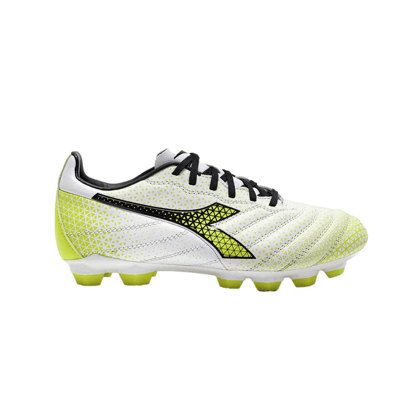 Diadora Brasil Elite GR LT LP12 'White Fluorescent Yellow'