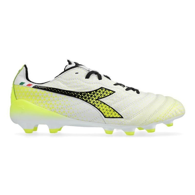 Diadora Brasil Elite Tech GR Made in Italy LPX 'White Yellow Fluorescent'