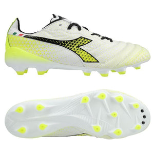 Diadora Brasil Elite Tech GR Made in Italy LPX 'White Yellow Fluorescent'