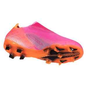 Adidas X Ghosted+ Laceless FG J 'Shock Pink'