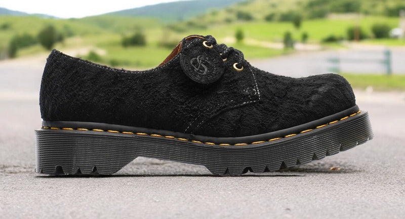 Dr. Martens 1461 Bex Made in England Emboss Suede Oxford 'Black'