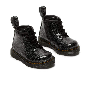 Dr. Martens 1460 Glitter Ankle Boot Toddler 'Black Cosmic Glitter'
