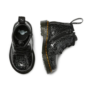 Dr. Martens 1460 Glitter Ankle Boot Toddler 'Black Cosmic Glitter'