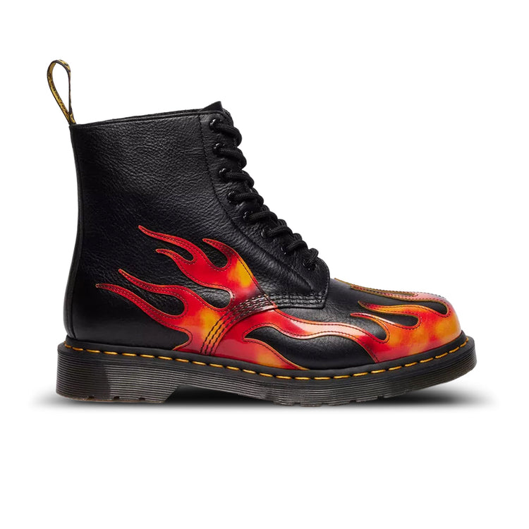 Dr. Martens 1460 Pascal Flame 'Black Vibrant Red'