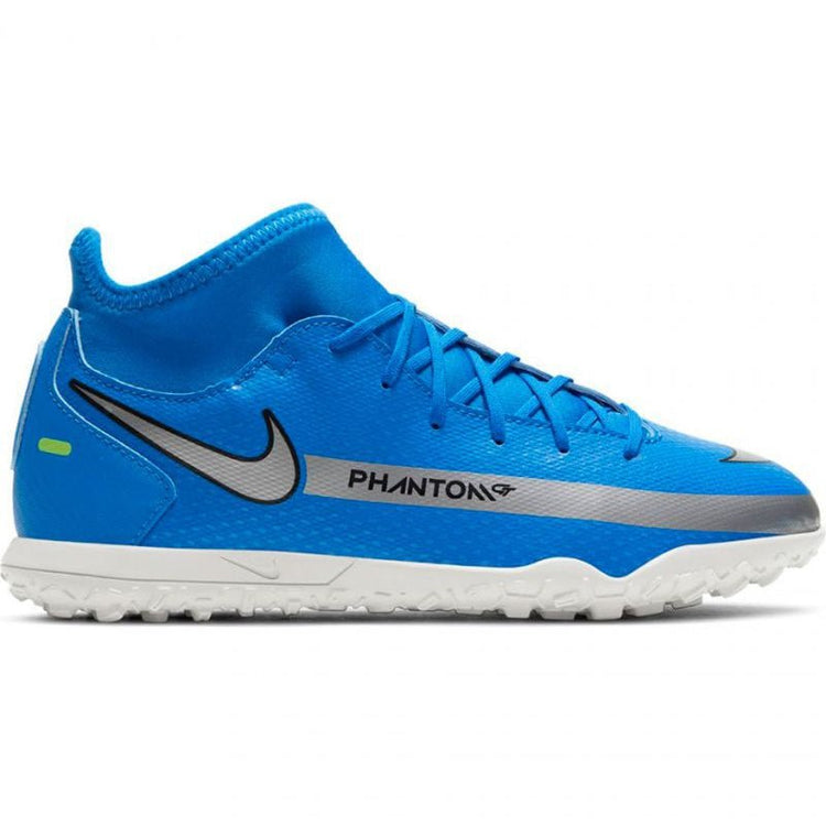 Nike Phantom GT Club DF TF GS 'Photo Blue Metallic Silver'