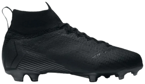 Nike Mercurial Superfly 6 Elite FG GS 'Triple Black'