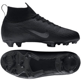 Nike Mercurial Superfly 6 Elite FG GS 'Triple Black'