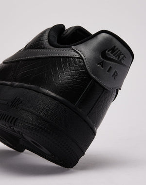 Nike Air Force 1 '07 'Triple Black Croc'