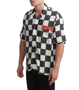 Rhude Checkered Shirt 'Ivory/Black/Red'