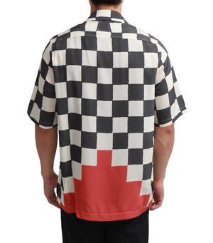 Rhude Checkered Shirt 'Ivory/Black/Red'