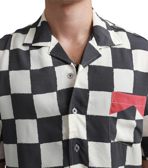 Rhude Checkered Shirt 'Ivory/Black/Red'
