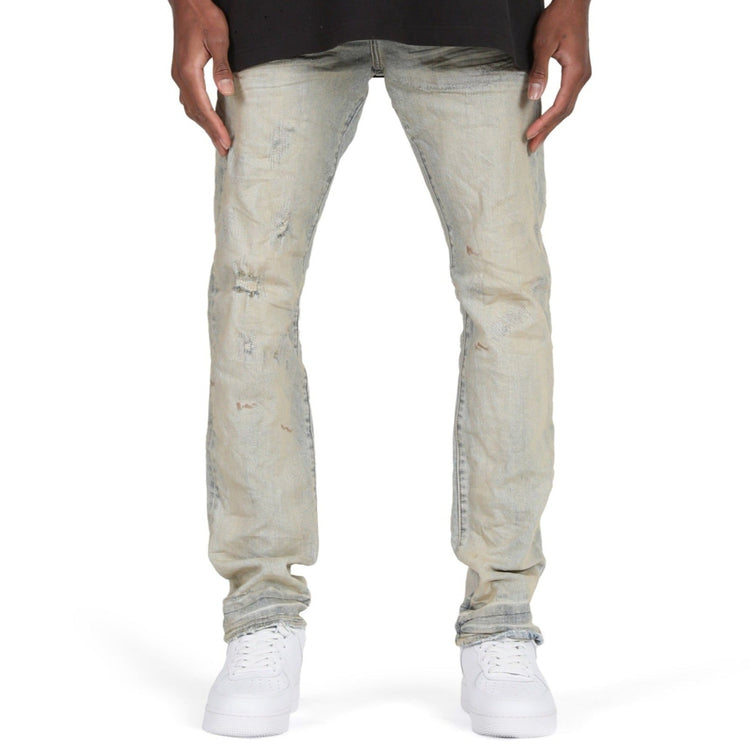 PURPLE BRAND Oil Repair Slim Straight 'Super Light Indigo'