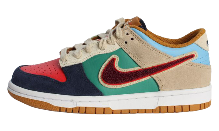 Nike Dunk Low GS 'Midnight Navy Noise Green'
